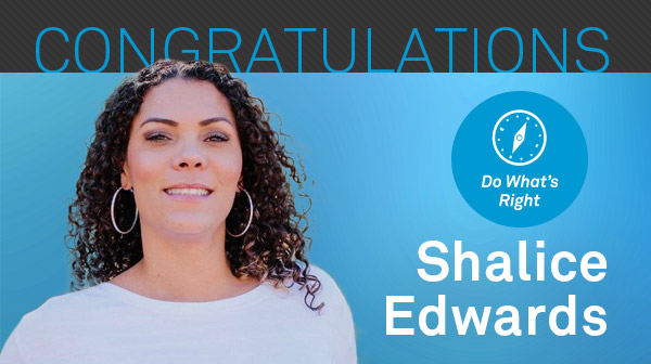 Congratulations Shalice Edwards